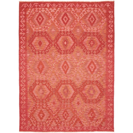 Tappeto Kilim Afghanistan rosso 174x239