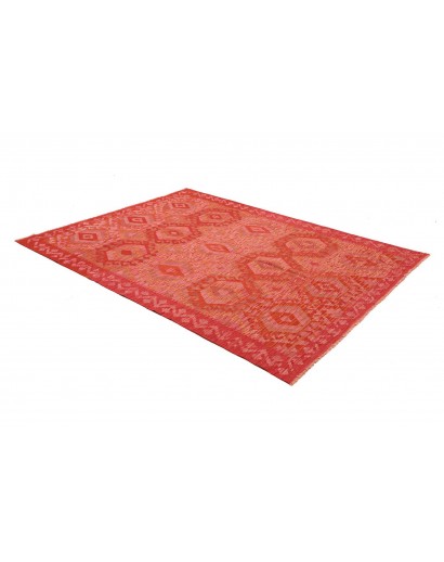 Tappeto Kilim Afghanistan rosso 174x239