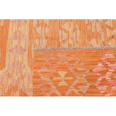 Tappeto Kilim Afghanistan arancione bianco 175x257