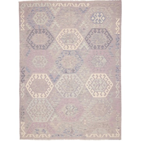 Tappeto Kilim Afghanistan beige bianco 177x240