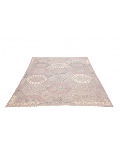 Tappeto Kilim Afghanistan beige bianco 177x240