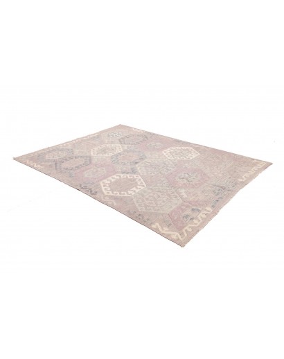 Tappeto Kilim Afghanistan beige bianco 177x240