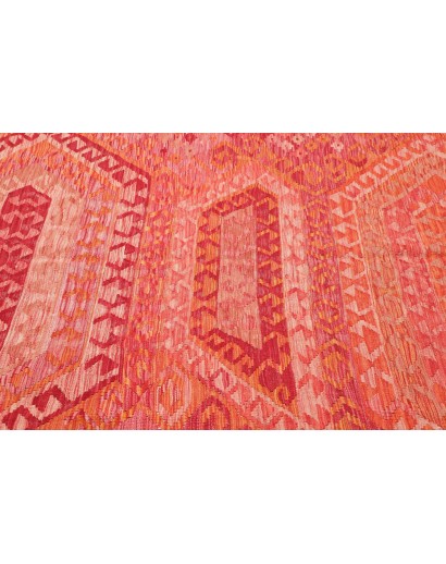 Tappeto Kilim Afghanistan rosso bianco 182x240