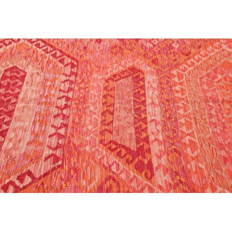 Tappeto Kilim Afghanistan rosso bianco 182x240