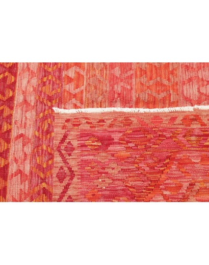 Tappeto Kilim Afghanistan rosso bianco 182x240