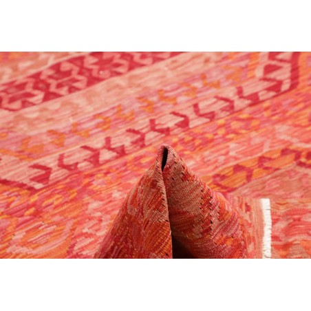 Tappeto Kilim Afghanistan rosso bianco 182x240