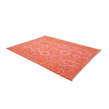 Tappeto Kilim Afghanistan rosso bianco 180x241