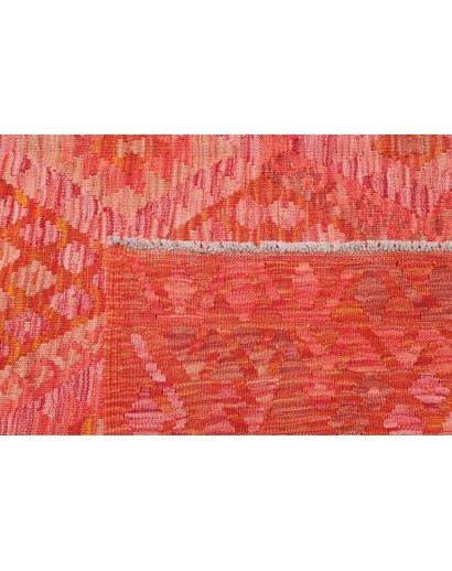 Tappeto Kilim Afghanistan rosso bianco 180x241