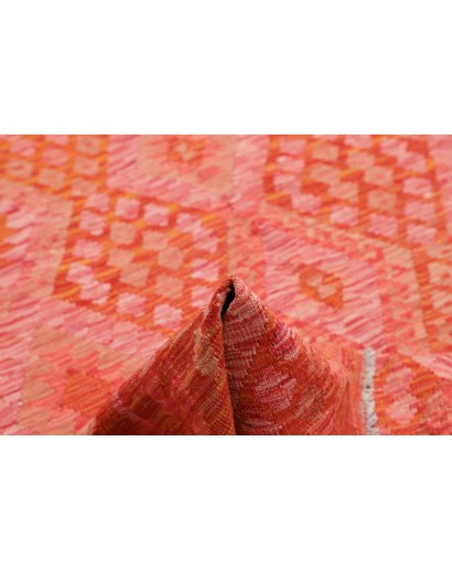 Tappeto Kilim Afghanistan rosso bianco 180x241