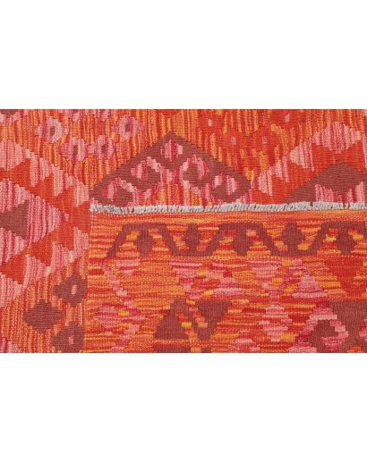 Tappeto Kilim Afghanistan rosso marrone 180x252