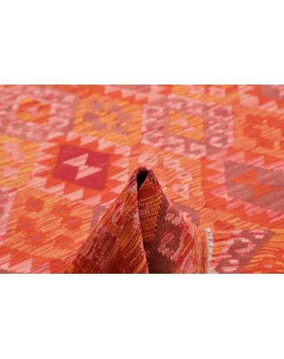 Tappeto Kilim Afghanistan rosso marrone 180x252