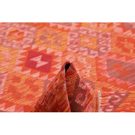 Tappeto Kilim Afghanistan rosso marrone 180x252
