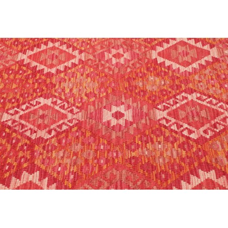 Tappeto Kilim Afghanistan rosso giallo 186x247