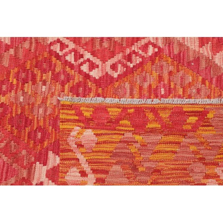 Tappeto Kilim Afghanistan rosso giallo 186x247