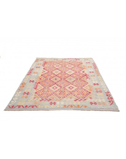 Tappeto Kilim Afghanistan beige arancione 177x246