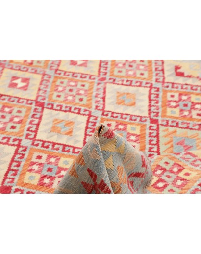 Tappeto Kilim Afghanistan beige arancione 177x246