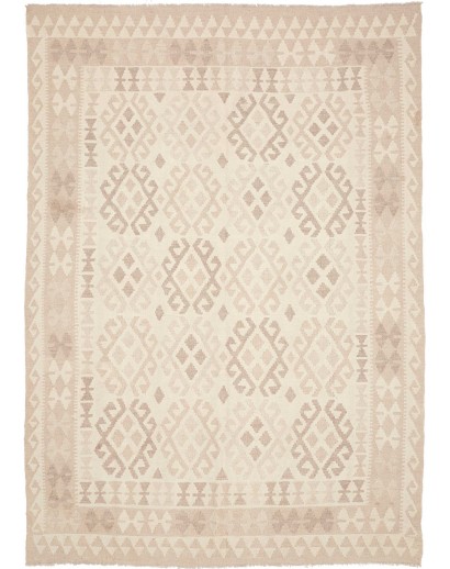Tappeto Kilim Afghanistan bianco marrone 178x253