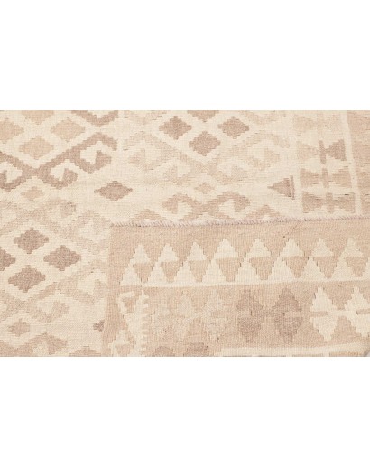 Tappeto Kilim Afghanistan bianco marrone 178x253