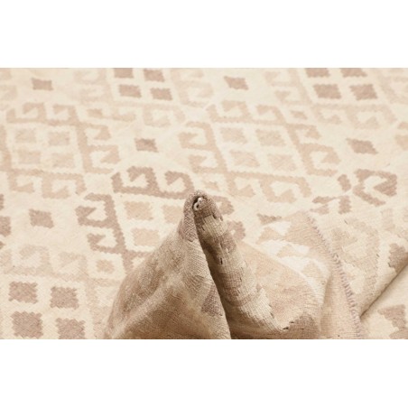 Tappeto Kilim Afghanistan bianco marrone 178x253