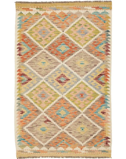 Tappeto Kilim Afghanistan marrone 82x131