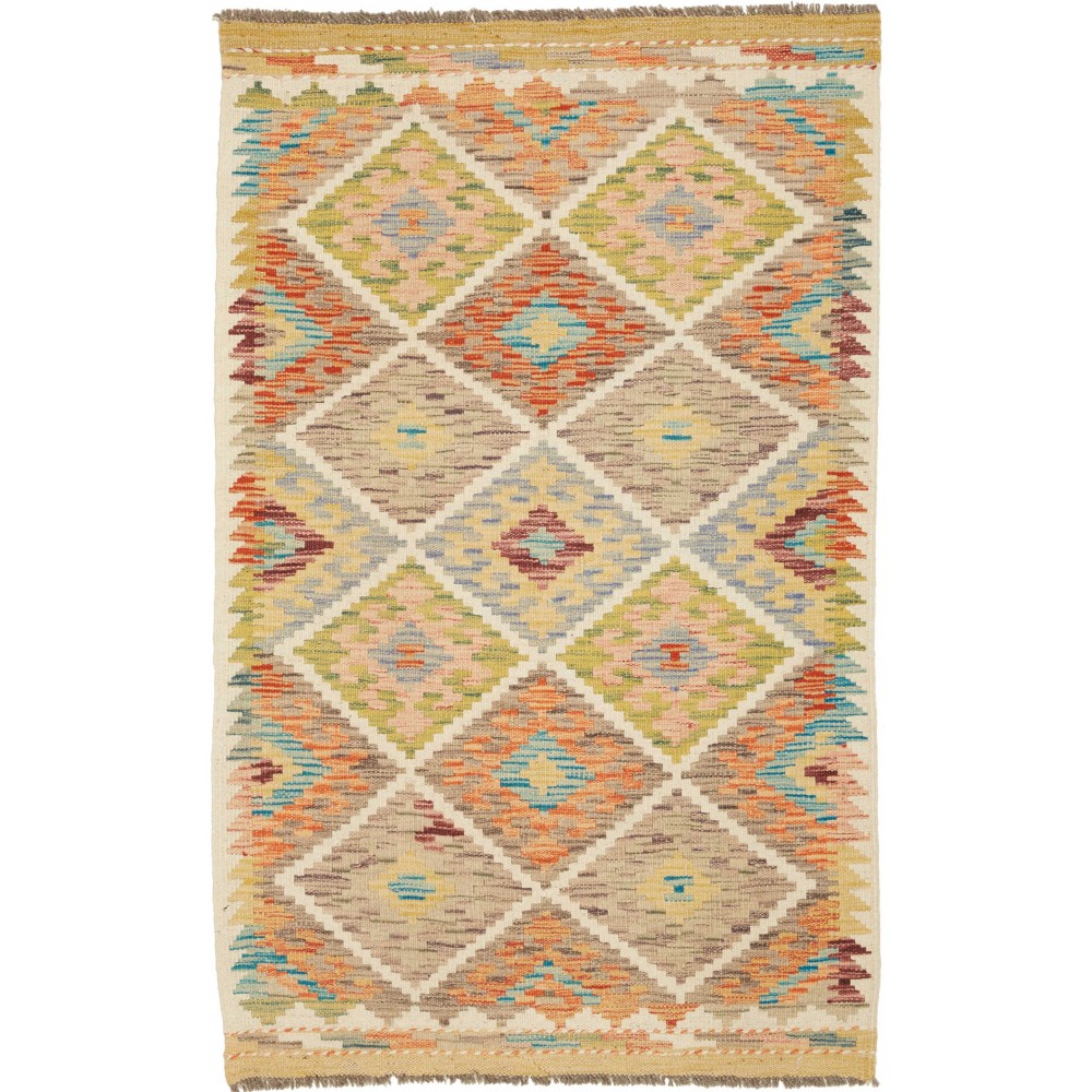 Tappeto Kilim Afghanistan marrone 82x131
