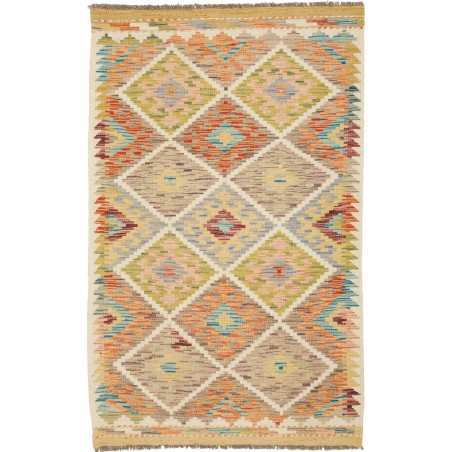 Tappeto Kilim Afghanistan marrone 82x131
