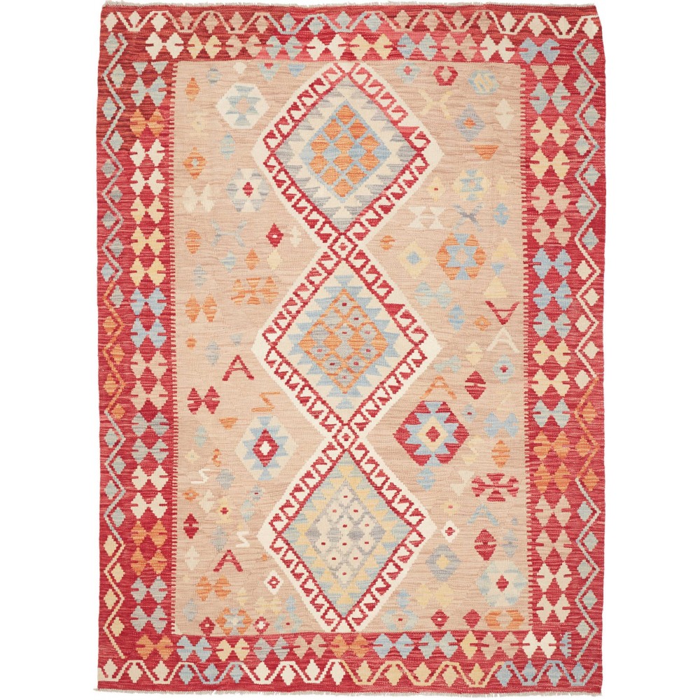 Tappeto Kilim Afghanistan beige marrone 173x235