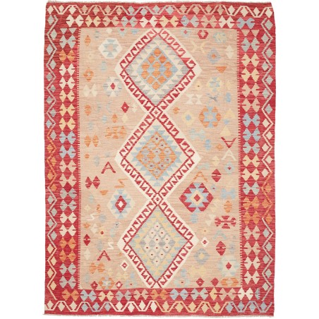 Tappeto Kilim Afghanistan beige marrone 173x235