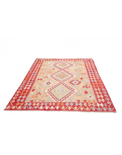 Tappeto Kilim Afghanistan beige marrone 173x235