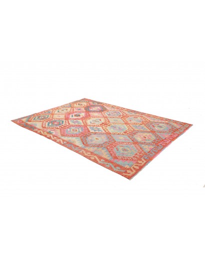 Tappeto Kilim Afghanistan marrone grigio 181x258