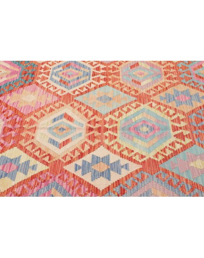 Tappeto Kilim Afghanistan marrone grigio 181x258