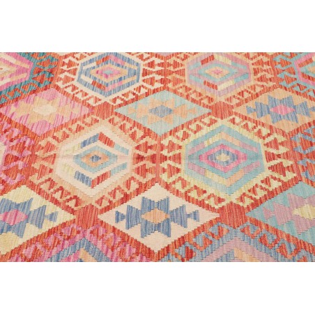 Tappeto Kilim Afghanistan marrone grigio 181x258