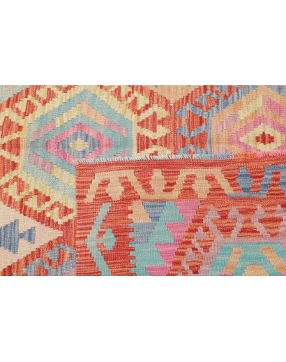 Tappeto Kilim Afghanistan marrone grigio 181x258