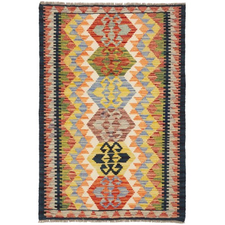 Tappeto Kilim Afghanistan marrone grigio 81x122