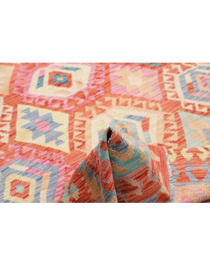 Tappeto Kilim Afghanistan marrone grigio 181x258