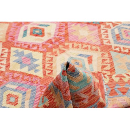 Tappeto Kilim Afghanistan marrone grigio 181x258