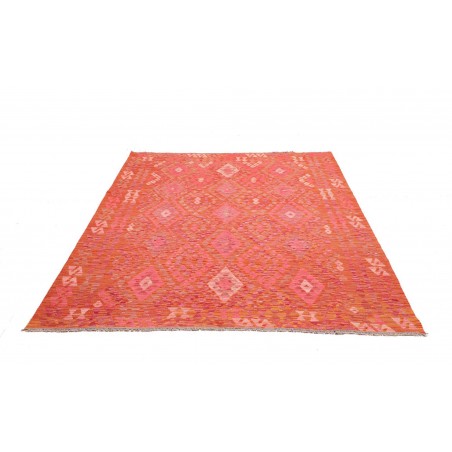 Tappeto Kilim Afghanistan rosso arancione 180x246