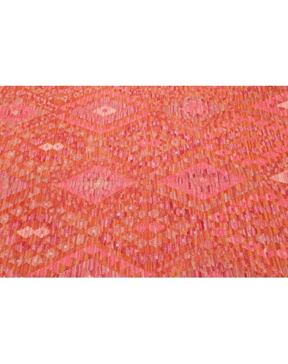 Tappeto Kilim Afghanistan rosso arancione 180x246