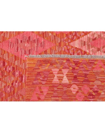Tappeto Kilim Afghanistan rosso arancione 180x246