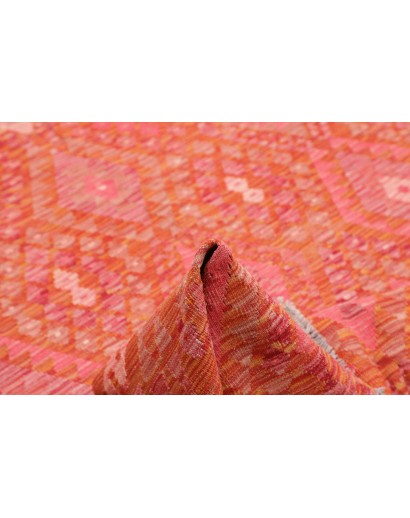 Tappeto Kilim Afghanistan rosso arancione 180x246