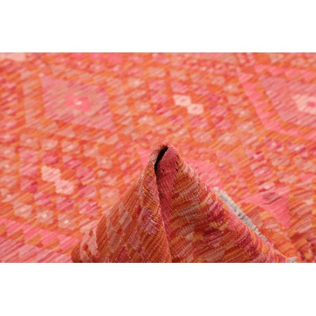 Tappeto Kilim Afghanistan rosso arancione 180x246