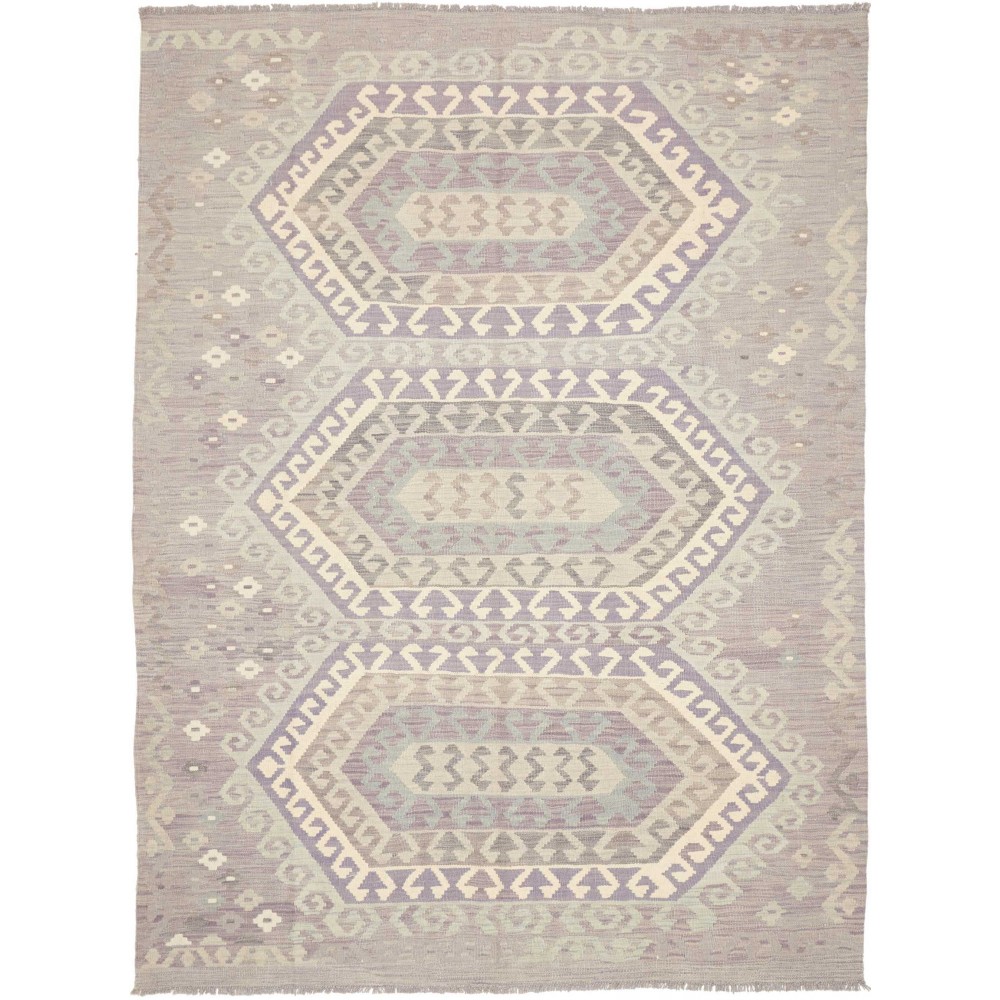 Tappeto Kilim Afghanistan beige bianco 177x241