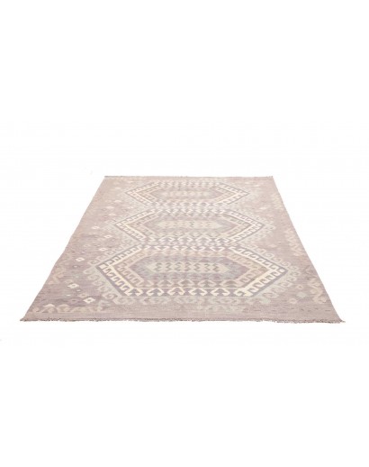 Tappeto Kilim Afghanistan beige bianco 177x241
