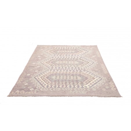 Tappeto Kilim Afghanistan beige bianco 177x241