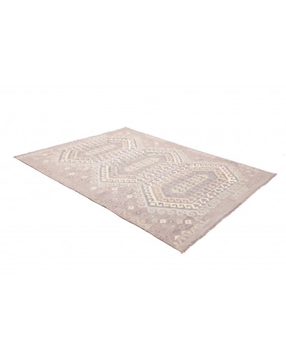 Tappeto Kilim Afghanistan beige bianco 177x241