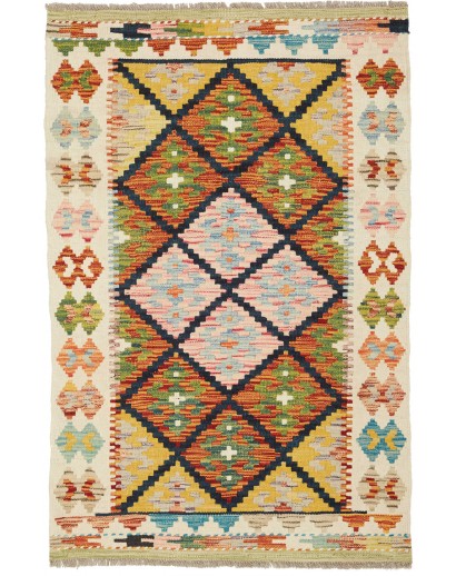 Tappeto Kilim Afghanistan marrone grigio 82x124