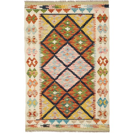 Tappeto Kilim Afghanistan marrone grigio 82x124