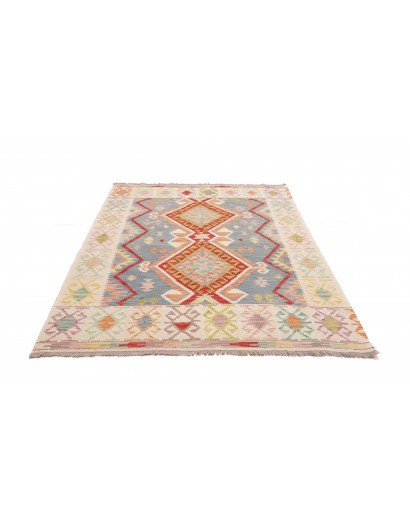 Tappeto Kilim Afghanistan beige bianco 156x211