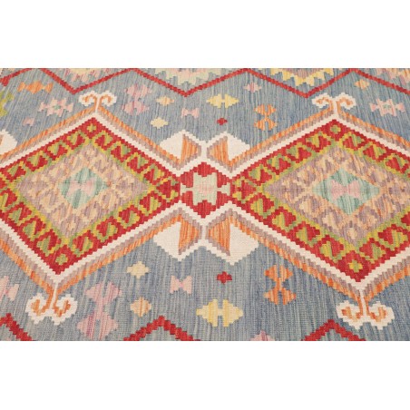 Tappeto Kilim Afghanistan beige bianco 156x211