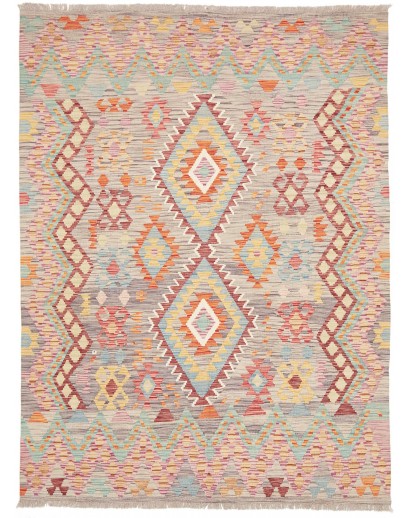 Tappeto Kilim Afghanistan beige marrone 150x198